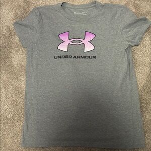 Under Armour Gray and Pink Short Sleeve Tee